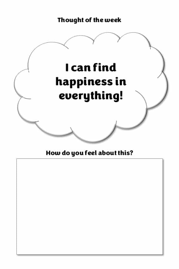 gratitude journal for teens - sample page 3