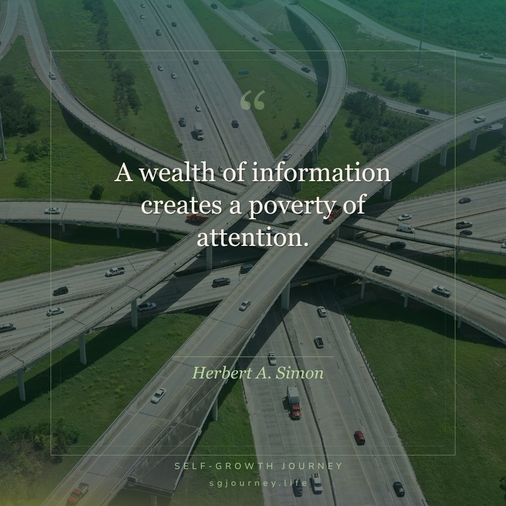 A wealth of information creates a poverty of attention.