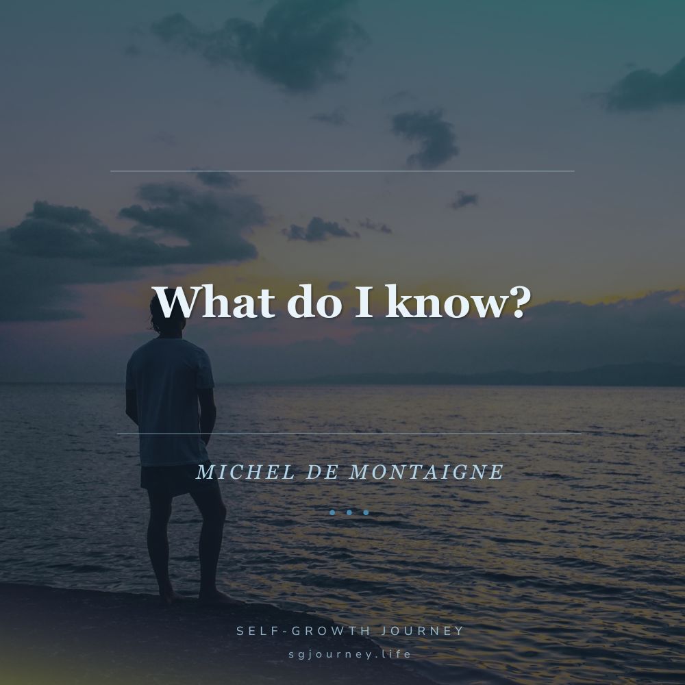 What do I know?
